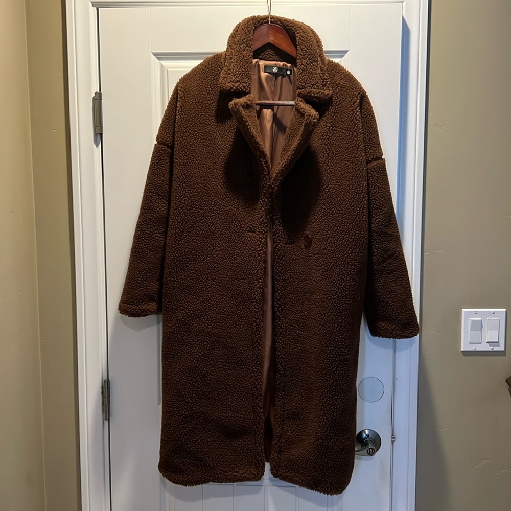 Brown Sherpa Coat